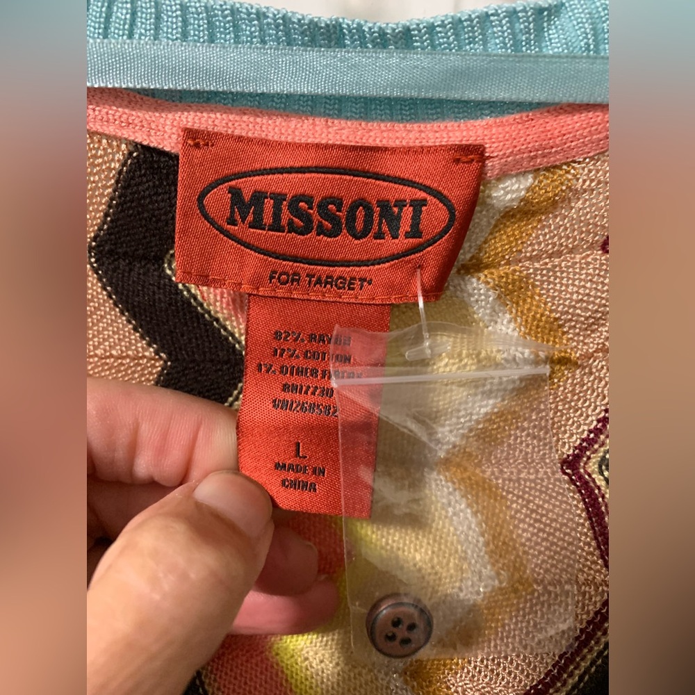 Missoni Multicolor Zigzag Cardigan - Picture 4 of 5